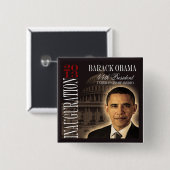 Button Obama Inauguration 2013 (Voorkant /achterkant)