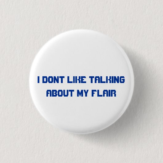 Button omhoog en sla de flair over (Voorkant)