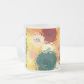 Button onder Glass Frosted Mok (Voorkant links)