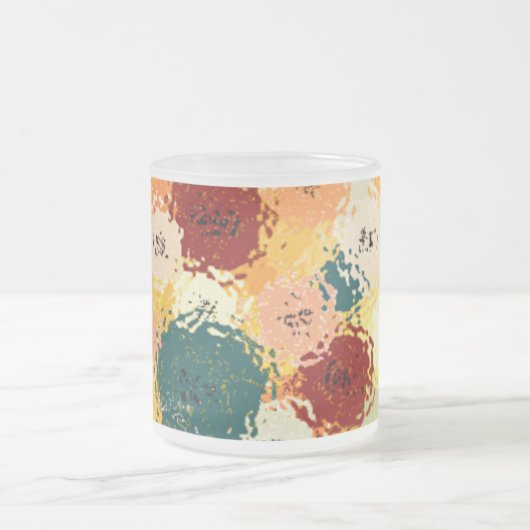 Button onder Glass Frosted Mok (Center)