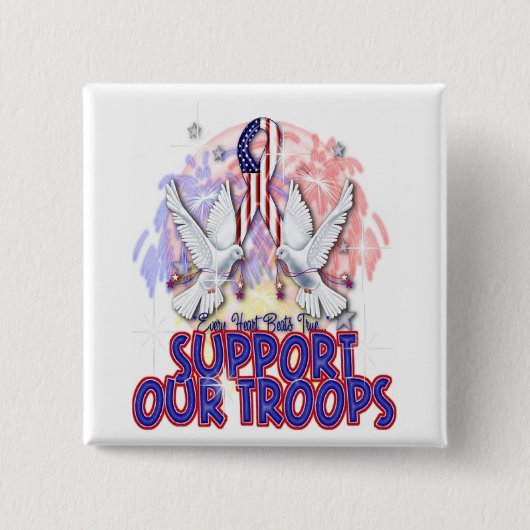 Button "Onze troepen ondersteunen" (Voorkant)
