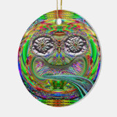Button Oogaandoeningen Man Keramisch Ornament (Links)