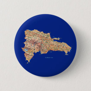 Button op de kaart van de Dominicaanse Republiek