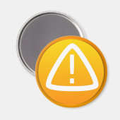 Button opgelet magneet (Voorkant / Achterkant)