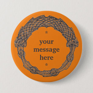 Button OUROBOROS zwart/turmeric