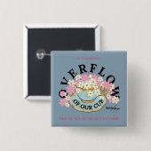 BUTTON OVER DE OVERSTROMING door Adiela Akoo (Voorkant /achterkant)