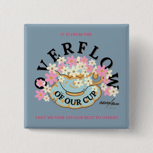 BUTTON OVER DE OVERSTROMING door Adiela Akoo (Voorkant)