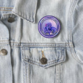 Button Paarse Oceaan Mermaid (In situ)