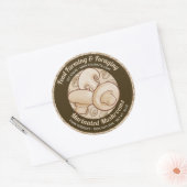 Button paddenstoelen Rondlabel Ronde Sticker (Envelop)