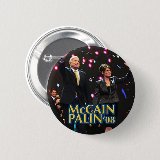 Button Palin McCain (Voorkant /achterkant)