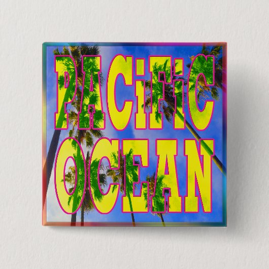 Button "Palm Sky: Pacific Ocean" (Voorkant)