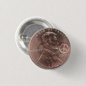 Button PEACE Lincoln CENT 2012 (Voorkant /achterkant)