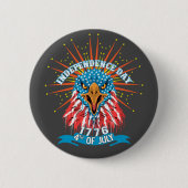 Button pin Amerikaanse mooie Impressive Eagle gra (Voorkant)