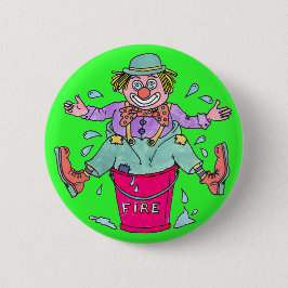 Button Pin Badge Clown Capers