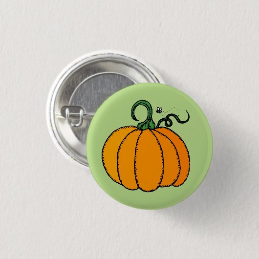 Button pompoen (Voorkant /achterkant)