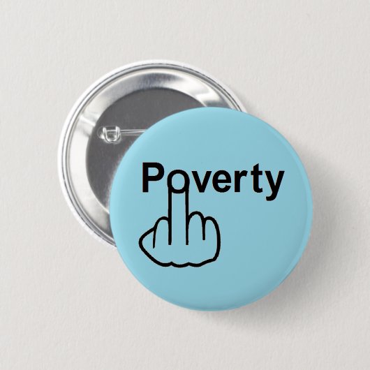 Button Poverty Flip (Voorkant /achterkant)