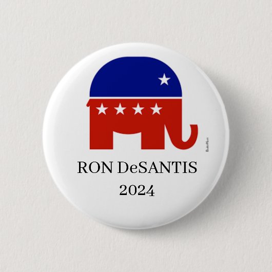 Button president Ron DeSantis Republikein 2024 (Voorkant)