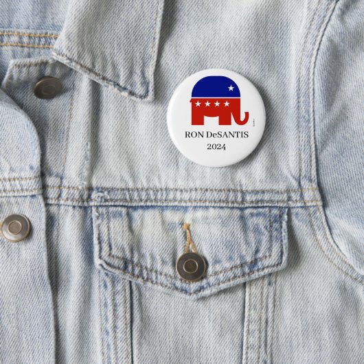 Button president Ron DeSantis Republikein 2024 (In situ)