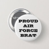 Button Proud Air Force Brat (Voorkant /achterkant)