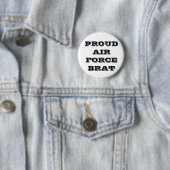 Button Proud Air Force Brat (In situ)