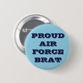 Button Proud Air Force Brat (Voorkant /achterkant)