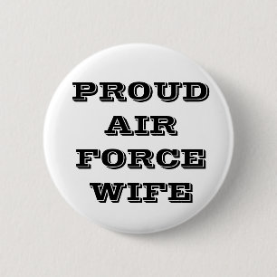 Button Proud Air Force Wife