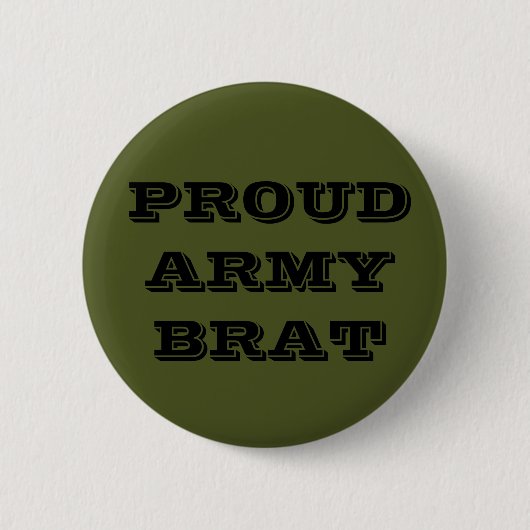 Button Proud Army Brat (Voorkant)