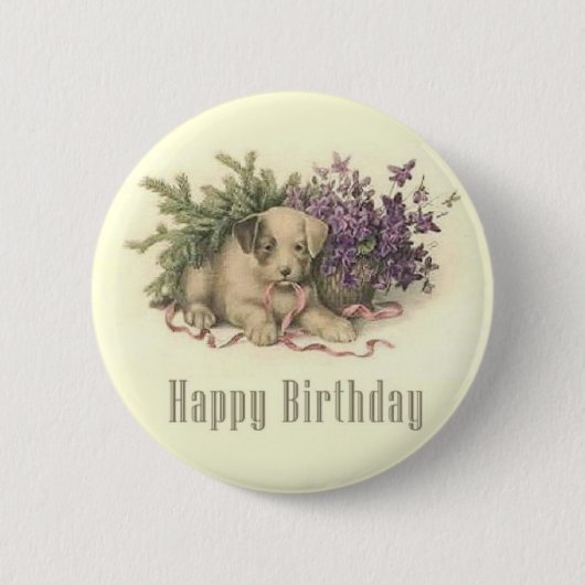  Button Puppy Birthday (Voorkant)