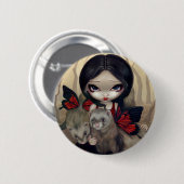 Button "Red Butterfly" (Voorkant /achterkant)