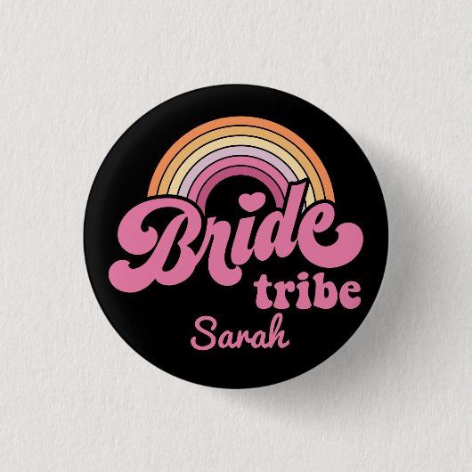 Button  regenboog Birde Tribe Badge (Voorkant)