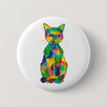 Button regenboogkat