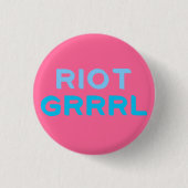 Button "Riot Grrl" (Voorkant)