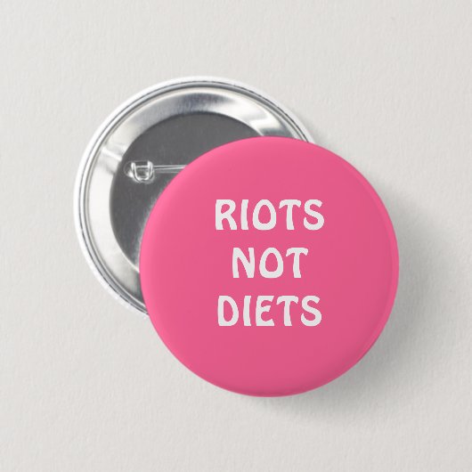 Button "Riots not Diets" (Voorkant /achterkant)