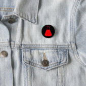Button rode erlenmeyer Chemistry Pin (In situ)