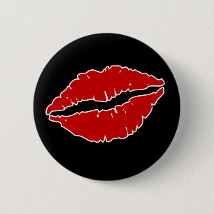 Button Rode Lips Valentijnsdag