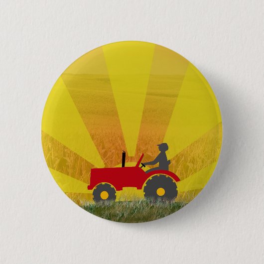 Button rode of groene tractor (Voorkant)