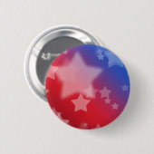 Button rode witte en blauwe sterren (Voorkant /achterkant)