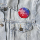 Button rode witte en blauwe sterren (In situ)