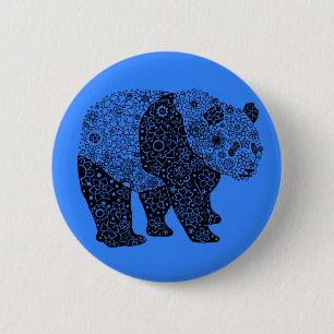 Button rond het Beer Artsy Panda