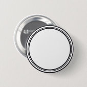 BUTTON ROND wit & zwart + jouw tekst (Voorkant /achterkant)