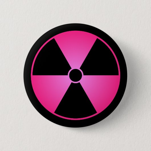 Button roze radiatiesymbool (Voorkant)