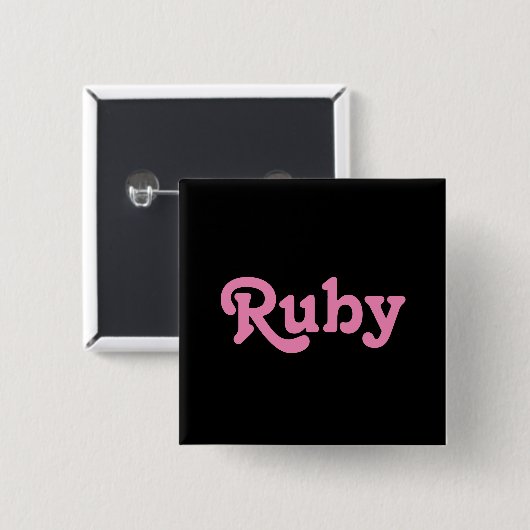 Button Ruby (Voorkant /achterkant)