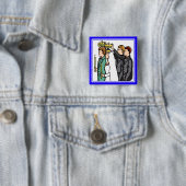 Button: Russisch-orthodox Vierkante Button 5,1 Cm (In situ)