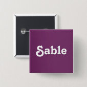 Button Sable (Voorkant /achterkant)