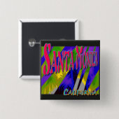 Button "Santa Monica Night Palms" (Voorkant /achterkant)