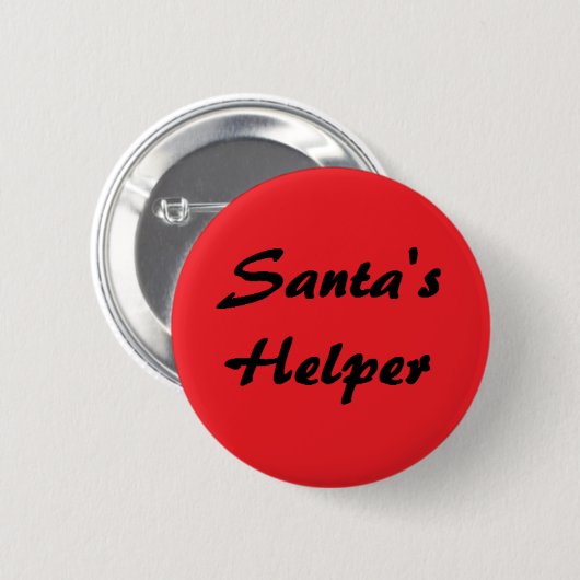 Button "Santa's Helper" (Voorkant /achterkant)