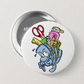 Button schoolbenodigdheden (Voorkant /achterkant)