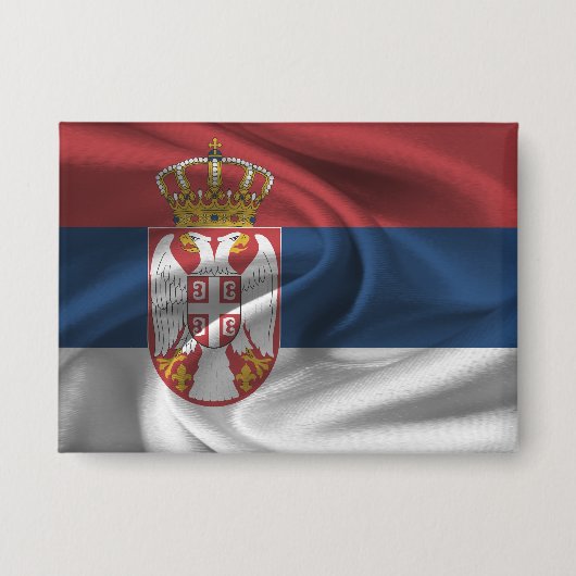 Button Servië-vlag (Voorkant)