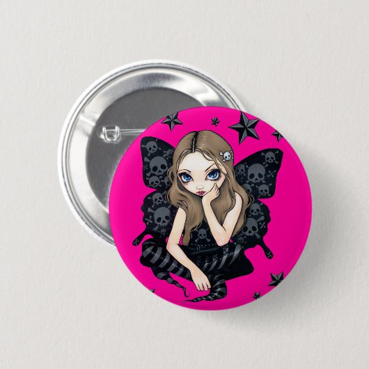 Button "Skulls and Stars" (Voorkant /achterkant)