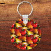 Button Sleutelhanger rode en gele paprika (Achterkant)